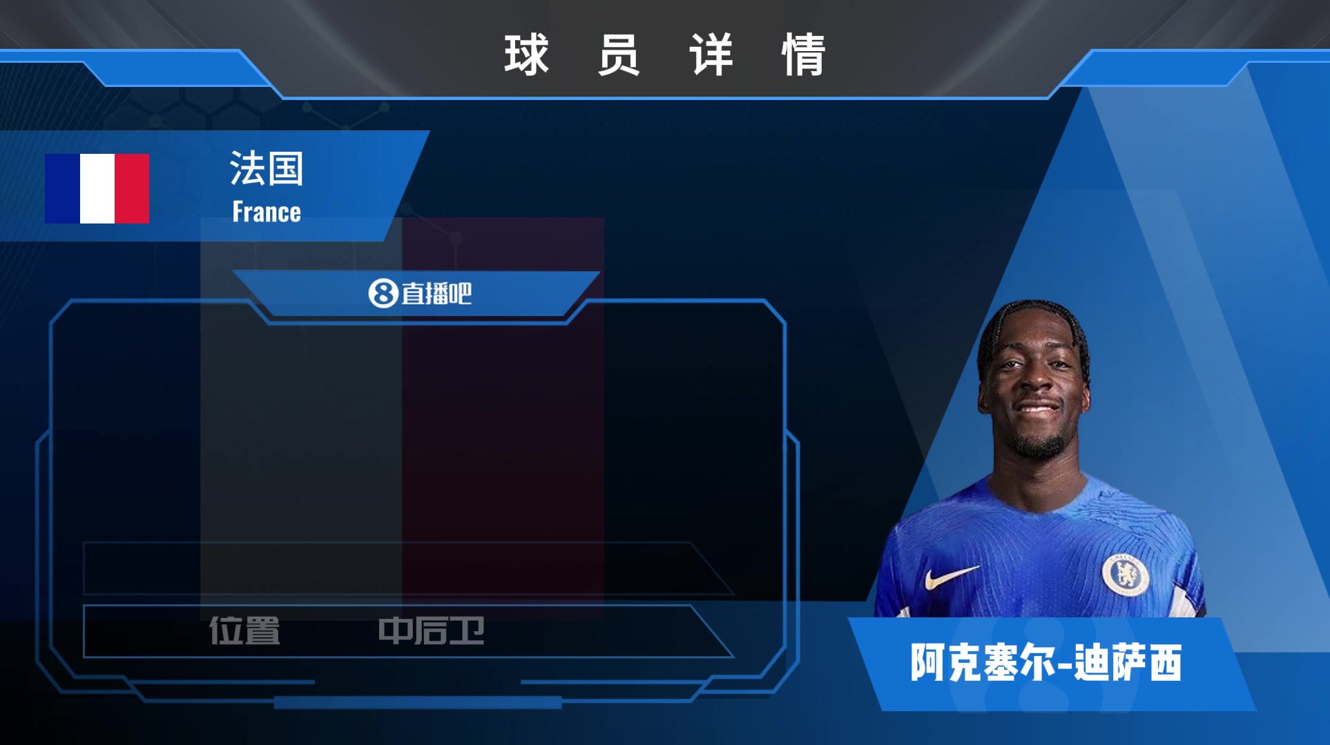 迪萨西球员集锦：正面防守强悍 身体素质强壮的后卫