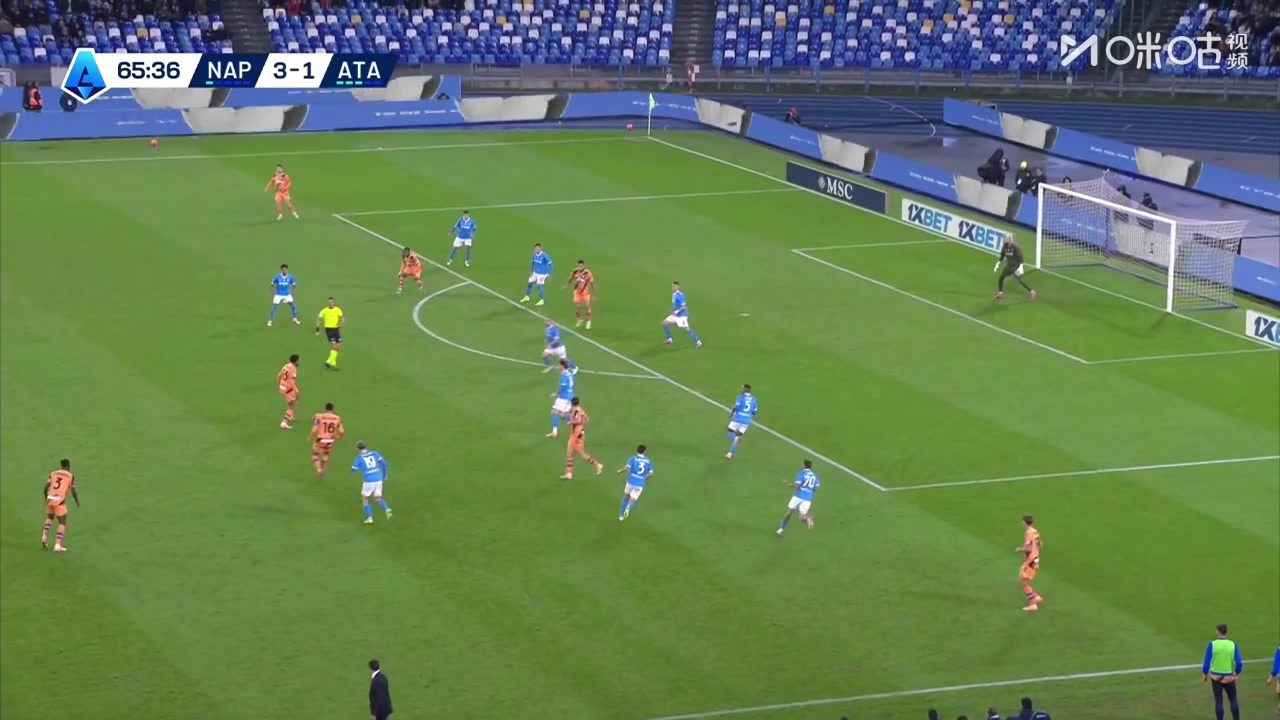 【集锦】意甲-小麦助攻内雷斯双响 那不勒斯3-1亚特兰大