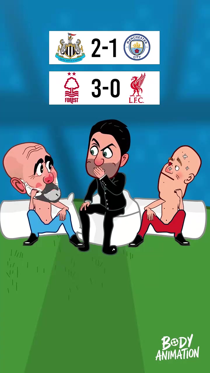 外网动画恶搞：阿尔特塔对昨晚的结果笑到肚子疼！