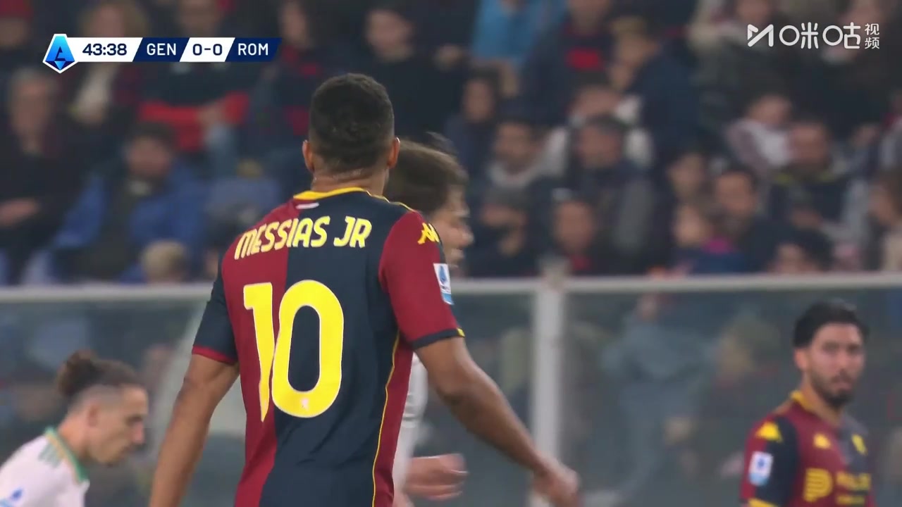 【集锦】意甲-佩莱格里尼送点梅西亚斯点射 罗马1-2客负热那亚
