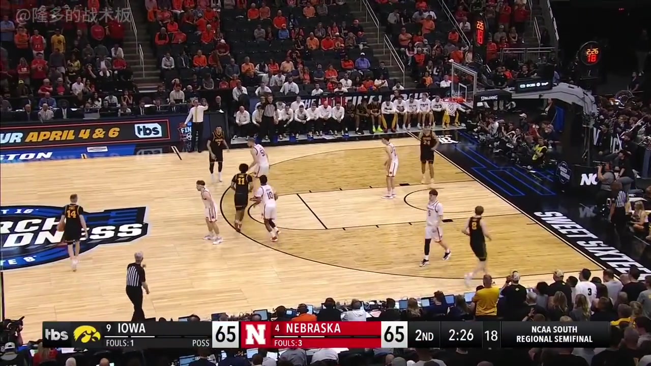 继续黑马之旅！9号种子爱荷华今天又淘汰了4号种子内布拉斯加！