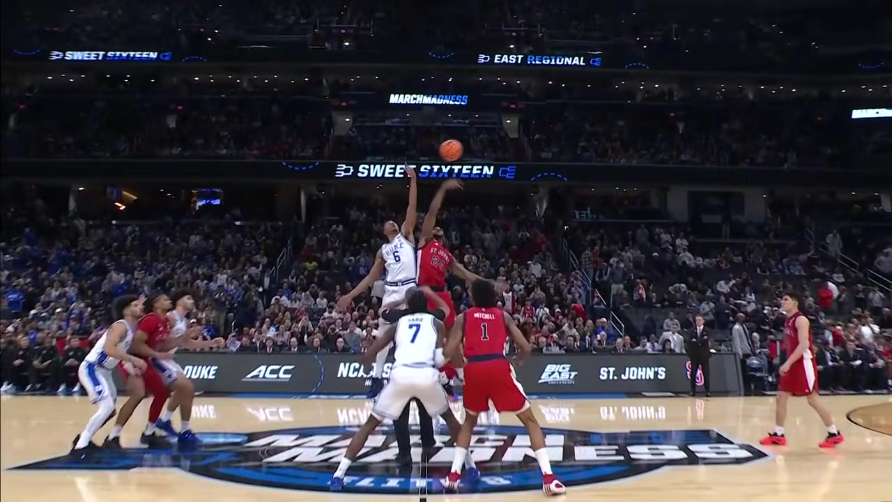 疯三甜蜜16强杜克逆转圣约翰 状元大热布泽尔揽22分10板